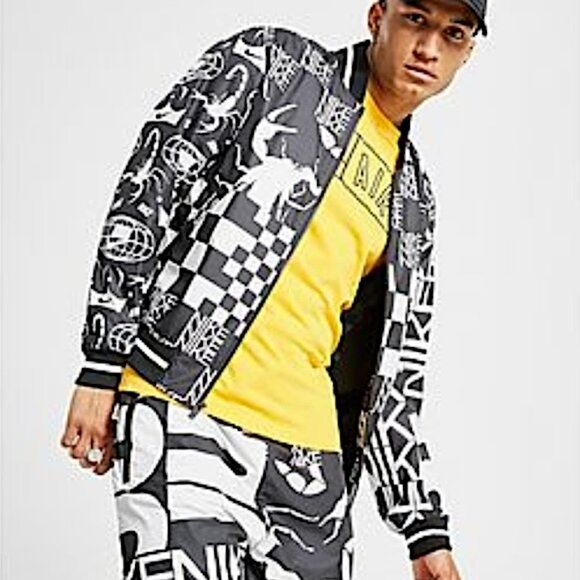 Nike Sportswear NSW Printed Scorpion Bomber Jacket Black/White Size Medium NWT - Picture 1 of 15